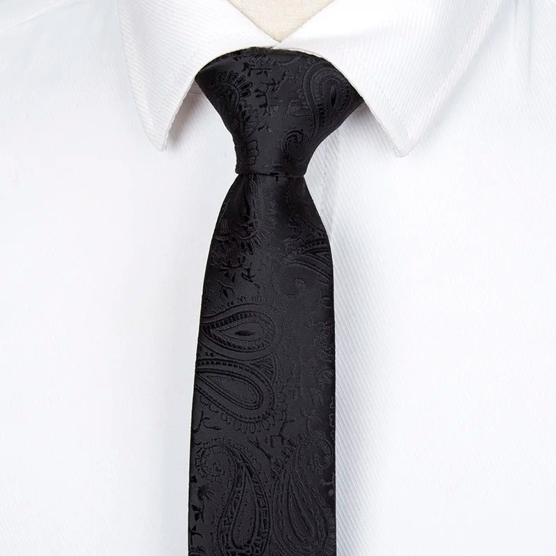 Corbata Negro 6cm 4263