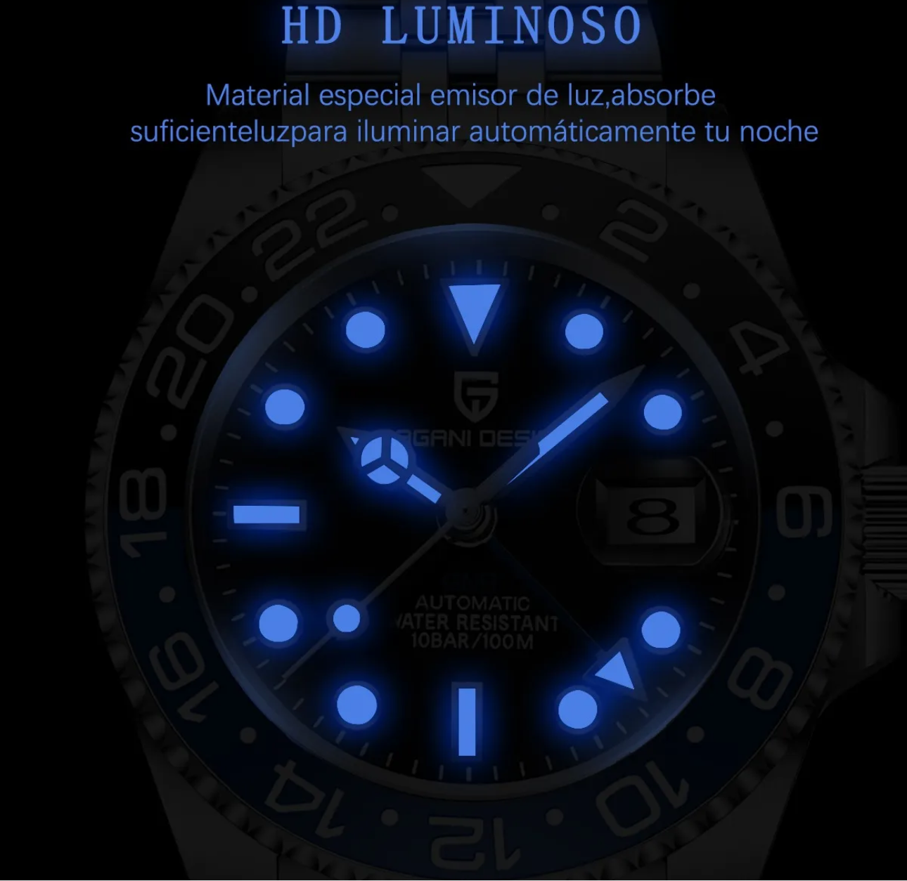 Pagani Design GMT AUTOMÁTICO para Caballero Elegante