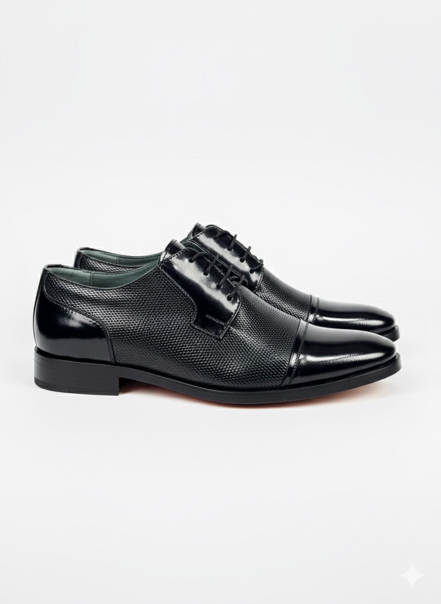 Zapatos de Vestir NEGROS para Hombre - Cuero Charol, suela en Grupon
