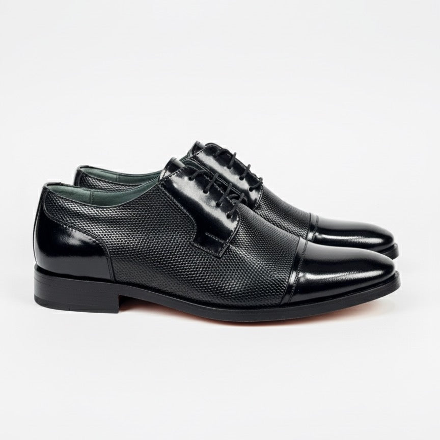Zapatos de Vestir NEGROS para Hombre - Cuero Charol, suela en Grupon
