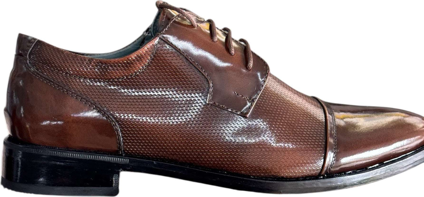 Zapatos de Vestir Marrones para Hombre - Cuero Charol, suela en Crupon