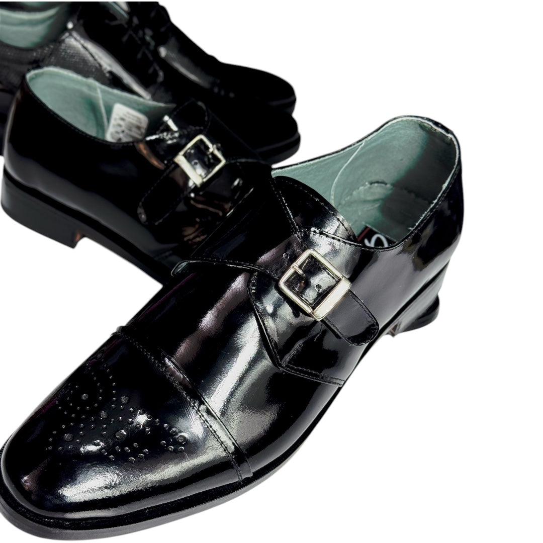 Zapato de vestir tipo Monk Strap – Cuero 100%