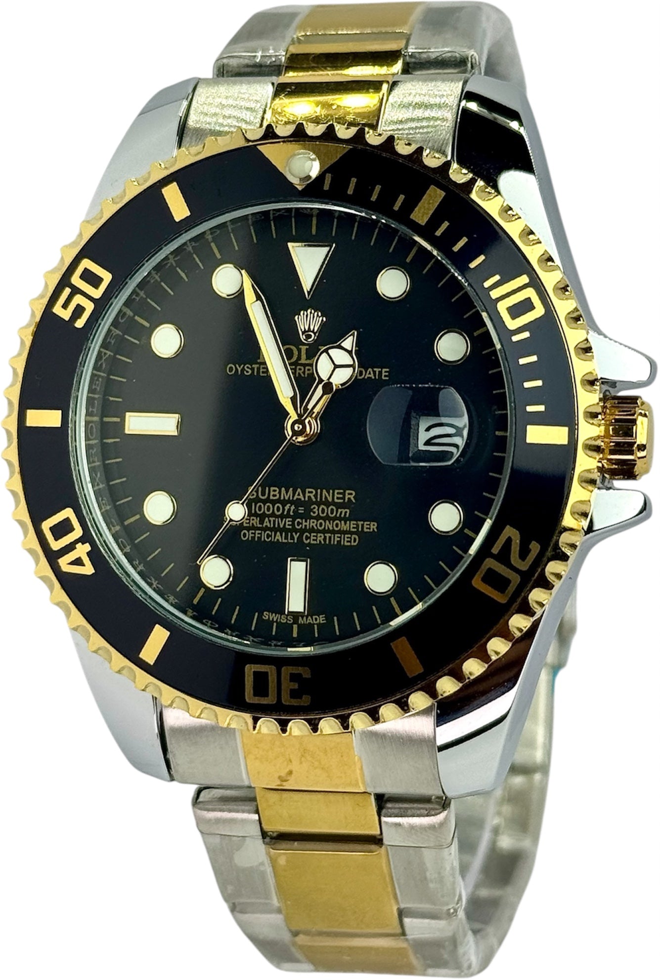 Rolex Submariner Bicolor fondo Negro