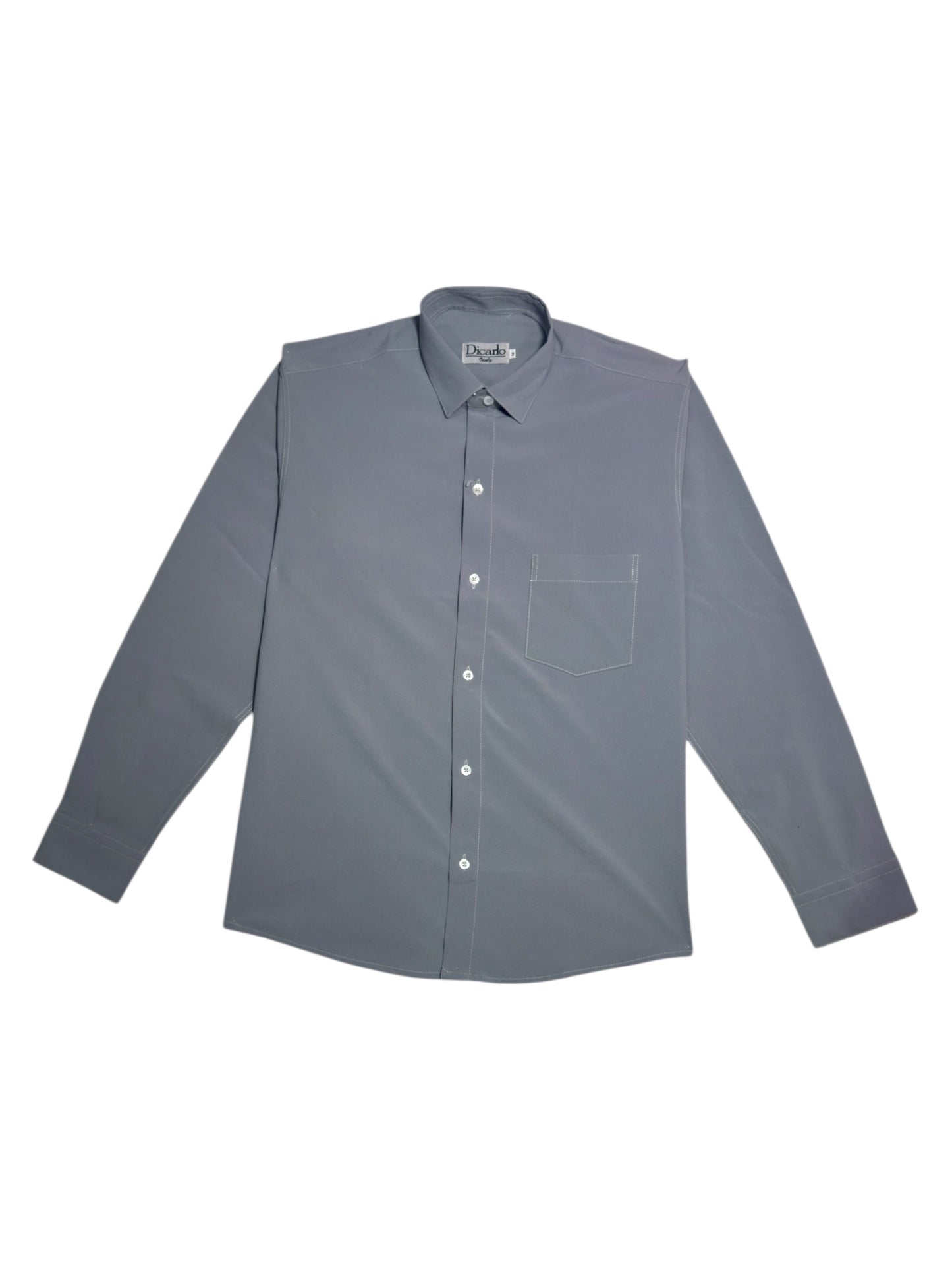 Camisa Formal Gris Para Hombre