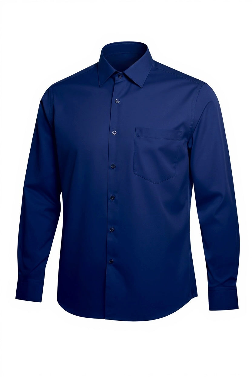 Camisa Formal Azul oscuro Para Hombre