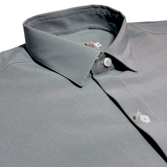 Camisa Formal Gris Para Hombre