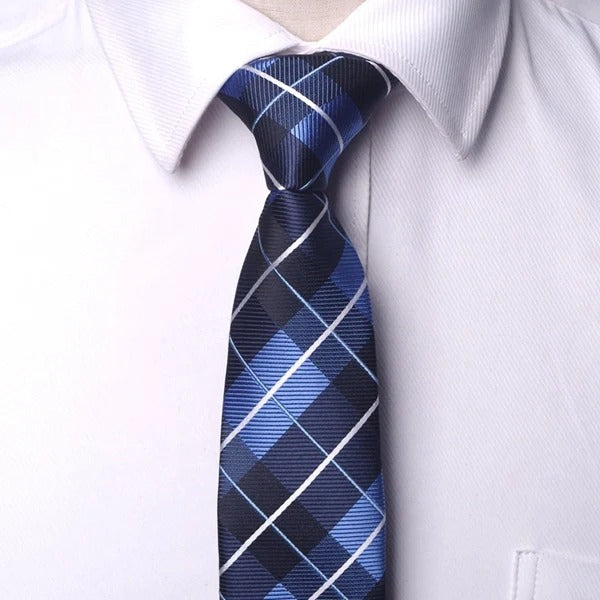 Corbata Azul 6cm 4258