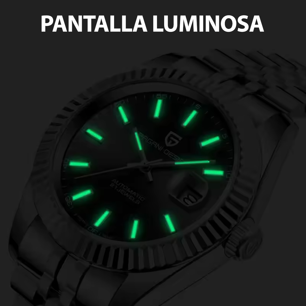 Reloj Pagani Design PD-1645 AUTOMÁTICO - Acero Inoxidable 100m