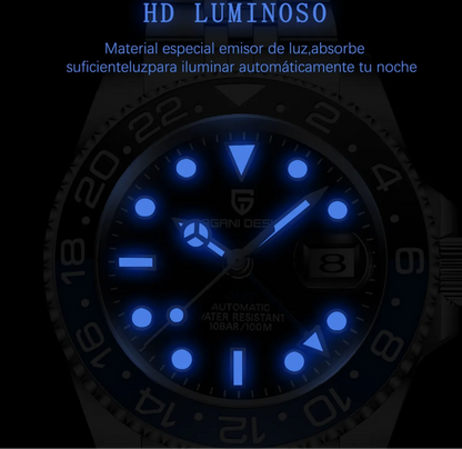 Pagani Design GMT AUTOMÁTICO para Caballero Elegante