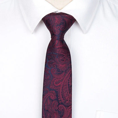 Corbata Vinotinto Bicolor 6cm 4267