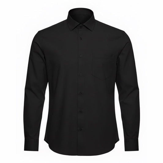 Camisa Formal Negra Para Hombre
