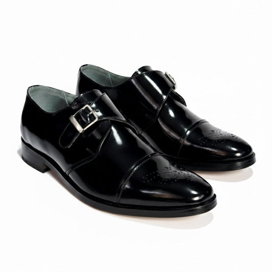 Zapato de vestir tipo Monk Strap – Cuero 100%