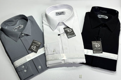Camisa Formal Gris Para Hombre