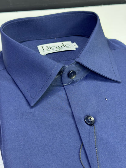 Camisa Formal Azul oscuro Para Hombre