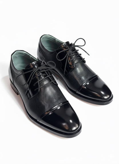 Zapatos de Vestir NEGROS para Hombre - Cuero Charol, suela en Grupon