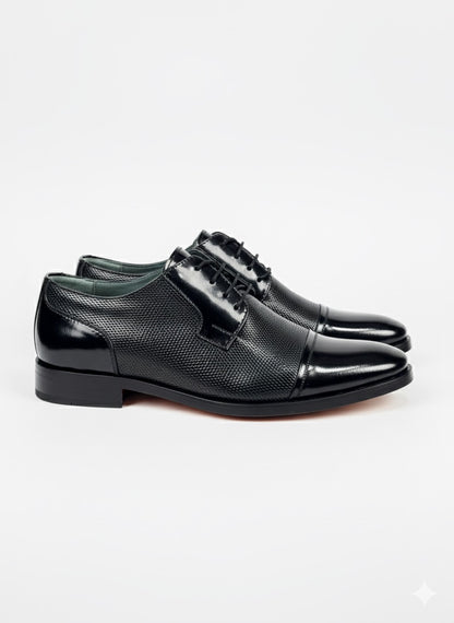 Zapatos de Vestir NEGROS para Hombre - Cuero Charol, suela en Grupon
