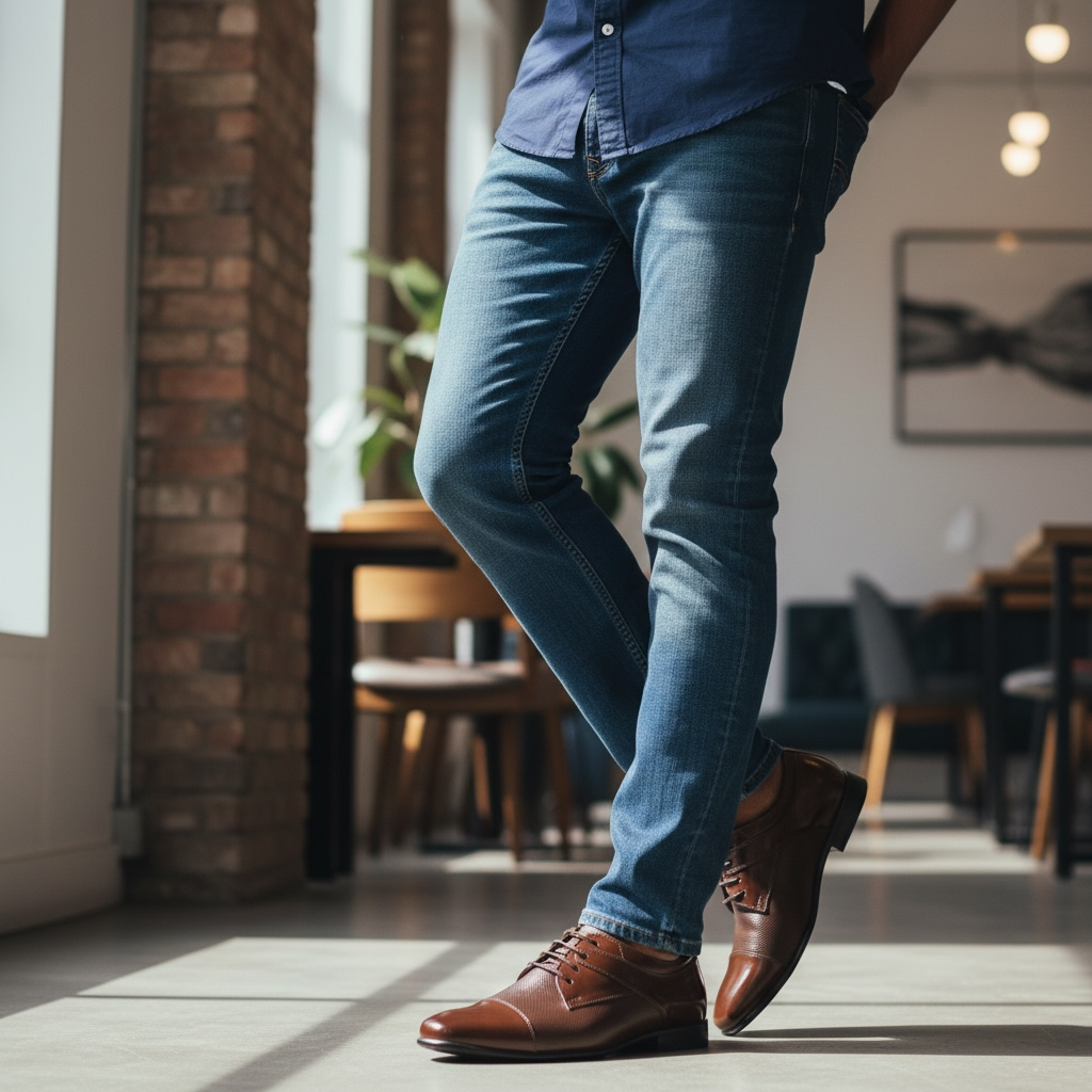 Zapatos de Vestir en Cuero Charol Marrón para Hombre – Estilo Oxford Elegante