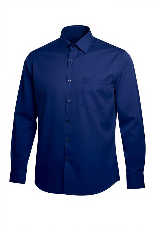 Camisa Formal Azul oscuro Para Hombre